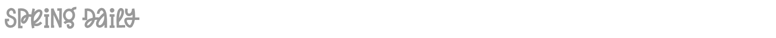 Spring Daily font preview